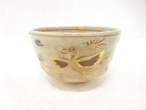 田中香泉造　金彩色絵　鳳凰　茶碗